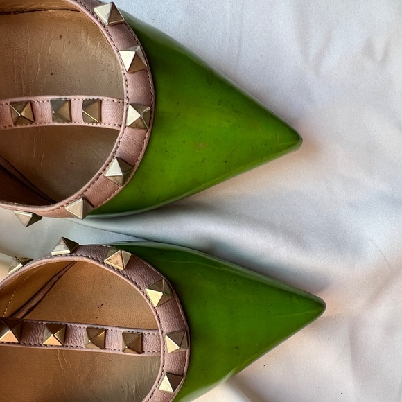 Authentic Valentino Garavani studded heels Green - Picture 5 of 14